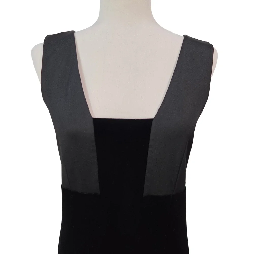 Vintage 90s Vivienne Tam Black Velvet Maxi Dress‎ Sz 3 US 8 Y2K Gown Prom - Picture 6 of 13
